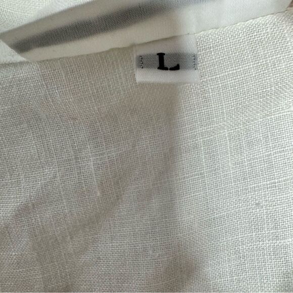 Bryn Walker 100% Linen put down shirt size large - Picture 7 of 7